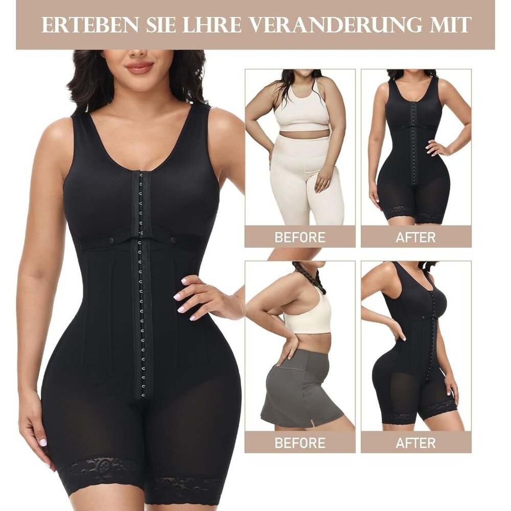 Women's Shapewear Postpartum Garment Tummy Control Surgery Black Body Shaper - Picture 5 of 5